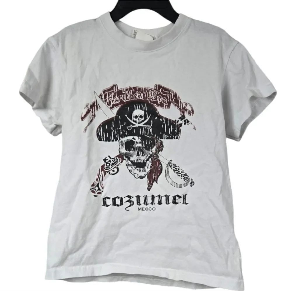 Pirate Skull Cozumel Boys T-Shirt Casual Souvenior Kids Graphic Print Tee Kids